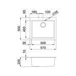 Chậu rửa chén Malloca TITANIUM K-10573 Nano (màu xám)